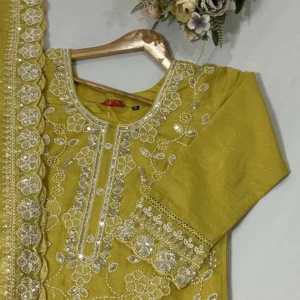 yellow churidar