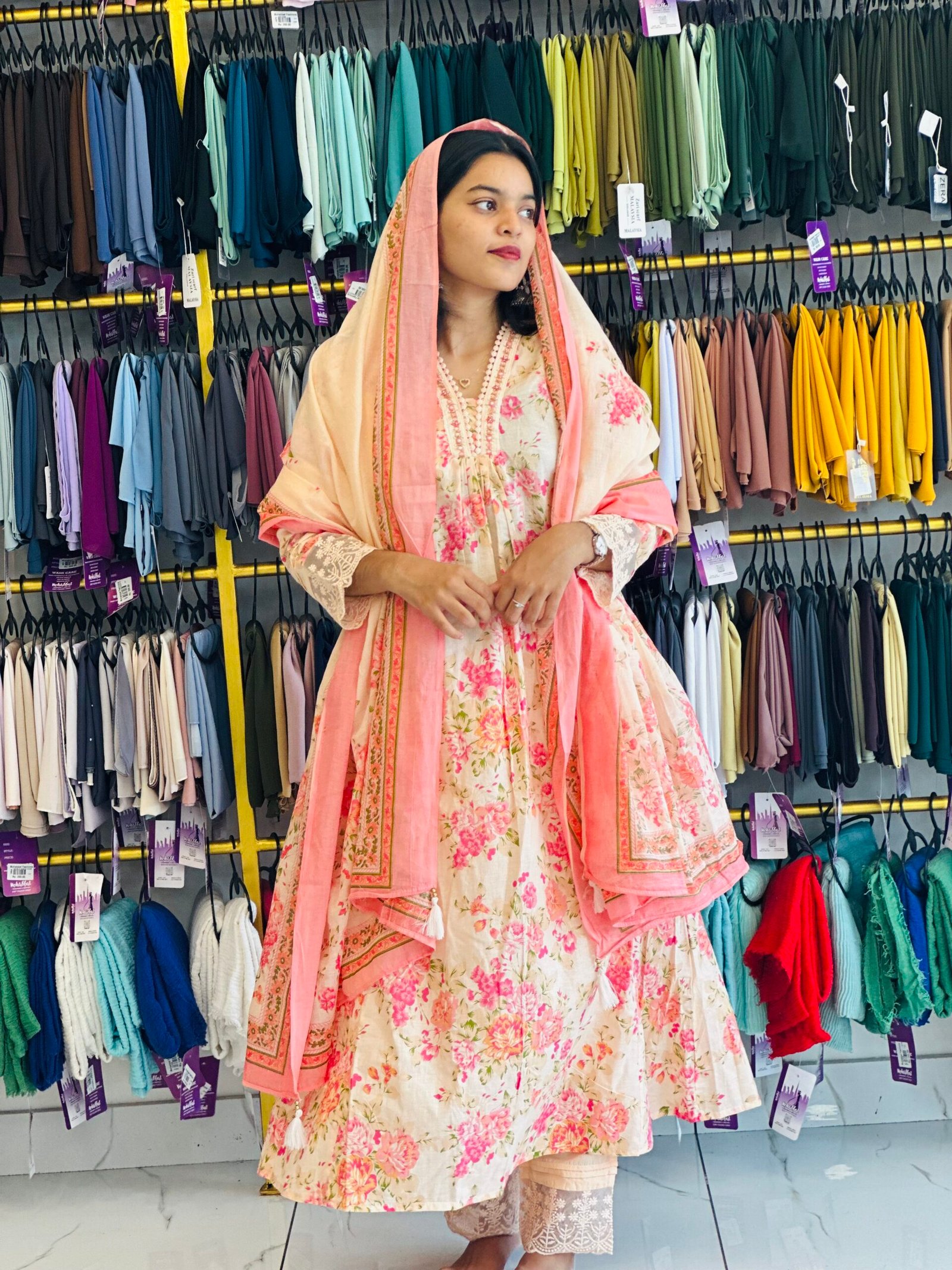 pink churidar